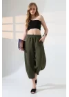 Kadın Yumuşak Doku Premium Şalvar Gabardin Pantolon
