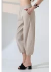 Kadın Yumuşak Doku Premium Şalvar Gabardin Pantolon