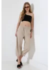 Kadın Yumuşak Doku Premium Şalvar Gabardin Pantolon