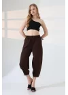 Kadın Yumuşak Doku Premium Şalvar Gabardin Pantolon