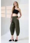 Kadın Yumuşak Doku Premium Şalvar Gabardin Pantolon