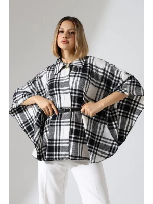 Kadın Desenli Kemerli Panço