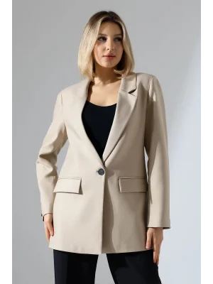 Kadın Tek Düğme Blazer Ceket