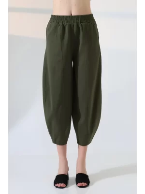 Kadın Yumuşak Doku Premium Şalvar Gabardin Pantolon