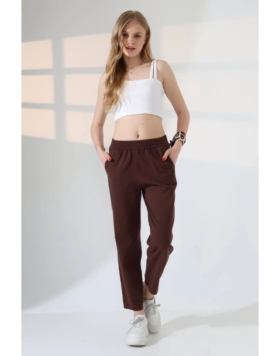 Kadın Yumuşak Doku Premium Dar Paça Pantolon