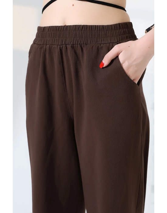 Kadın Yumuşak Doku Premium Gabardin Palazzo Pantolon