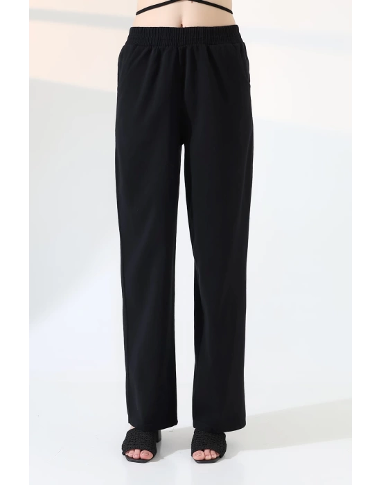 Kadın Yumuşak Doku Premium Gabardin Palazzo Pantolon