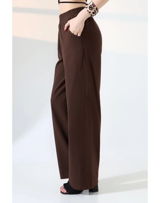 Kadın Yumuşak Doku Premium Gabardin Palazzo Pantolon