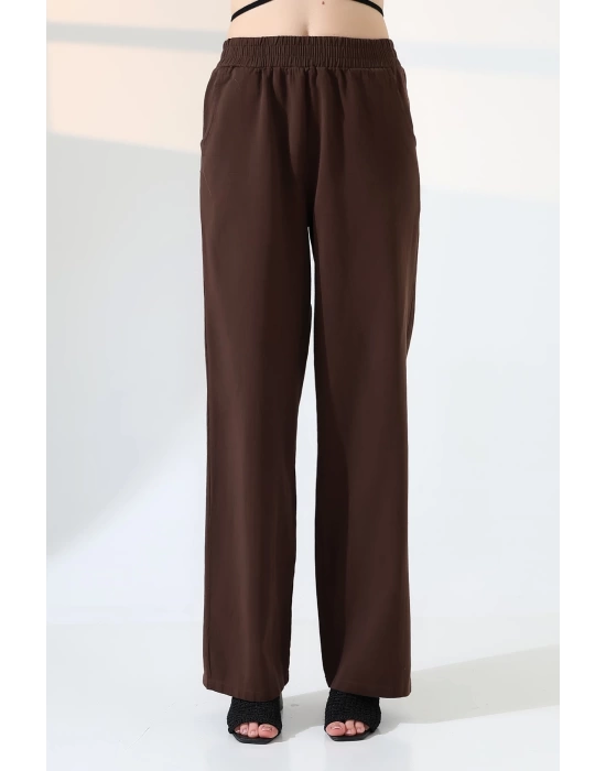 Kadın Yumuşak Doku Premium Gabardin Palazzo Pantolon