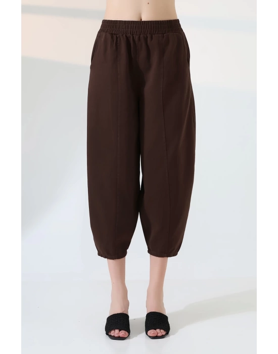 Kadın Yumuşak Doku Premium Şalvar Gabardin Pantolon