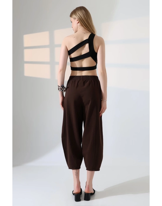 Kadın Yumuşak Doku Premium Şalvar Gabardin Pantolon