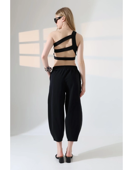 Kadın Yumuşak Doku Premium Şalvar Gabardin Pantolon