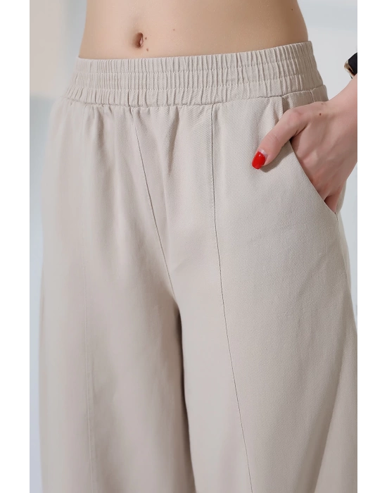 Kadın Yumuşak Doku Premium Şalvar Gabardin Pantolon