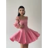 Kadın Askı Detaylı Astarlı Mini Elbise