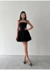 Kadın Askı Detaylı Astarlı Mini Elbise