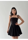 Kadın Askı Detaylı Astarlı Mini Elbise