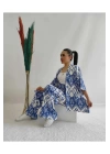 Kadın Desenli Kimono 2li Takım
