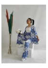 Kadın Desenli Kimono 2li Takım