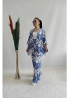 Kadın Desenli Kimono 2li Takım