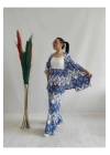 Kadın Desenli Kimono 2li Takım