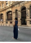 Kadın Keten Yelek-Etek 2li Takım