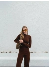 Kadın Parmak Geçmeli Crop-Pantolon 2li Takım