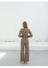 Kadın Parmak Geçmeli Crop-Pantolon 2li Takım