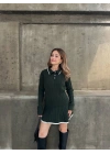 Kadın Polo Yaka Triko Kazak-Etek İkili Takım