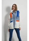 Kadın Premium Mix Bomber Ceket