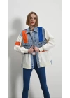 Kadın Premium Mix Bomber Ceket