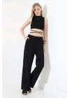Kadın Yumuşak Doku Premium Gabardin Palazzo Pantolon