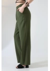 Kadın Yumuşak Doku Premium Gabardin Palazzo Pantolon