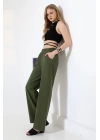 Kadın Yumuşak Doku Premium Gabardin Palazzo Pantolon