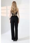 Kadın Yumuşak Doku Premium Gabardin Palazzo Pantolon