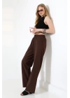 Kadın Yumuşak Doku Premium Gabardin Palazzo Pantolon