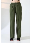 Kadın Yumuşak Doku Premium Gabardin Palazzo Pantolon