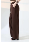 Kadın Yumuşak Doku Premium Gabardin Palazzo Pantolon
