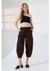 Kadın Yumuşak Doku Premium Şalvar Gabardin Pantolon