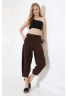 Kadın Yumuşak Doku Premium Şalvar Gabardin Pantolon