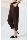 Kadın Yumuşak Doku Premium Şalvar Gabardin Pantolon