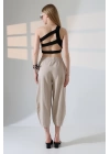 Kadın Yumuşak Doku Premium Şalvar Gabardin Pantolon