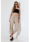 Kadın Yumuşak Doku Premium Şalvar Gabardin Pantolon