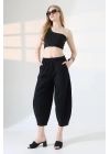 Kadın Yumuşak Doku Premium Şalvar Gabardin Pantolon