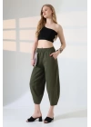Kadın Yumuşak Doku Premium Şalvar Gabardin Pantolon