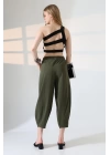Kadın Yumuşak Doku Premium Şalvar Gabardin Pantolon