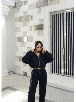 Kadın Denim Ceket-Pantolon İkili Takım