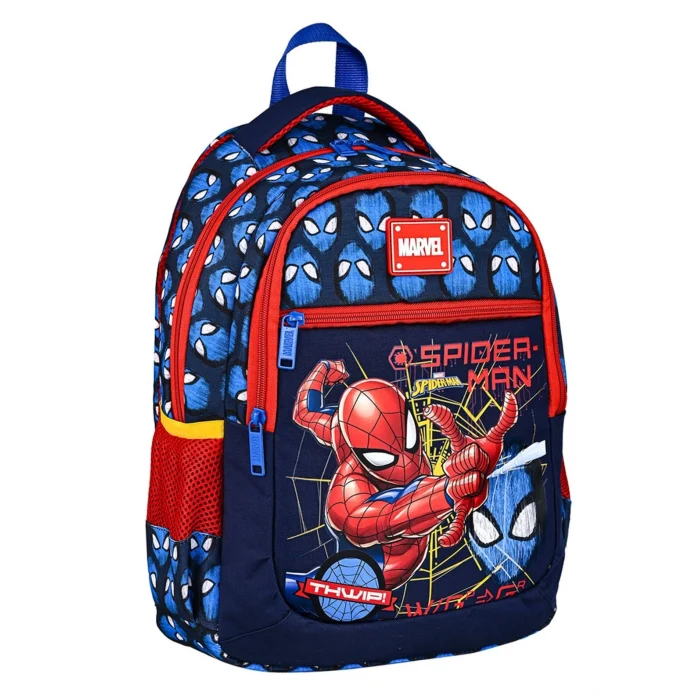 Frocx Spiderman İlkokul Çantası - Spiderman Lisanslı Pipetli Plastik Matara 500 ml Hediye