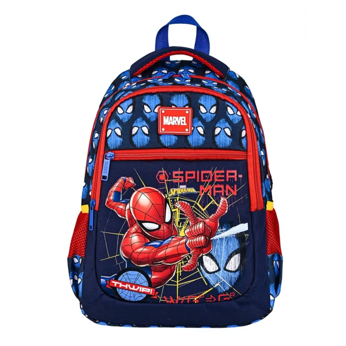 Frocx Spiderman İlkokul Çantası - Spiderman Lisanslı Pipetli Plastik Matara 500 ml Hediye