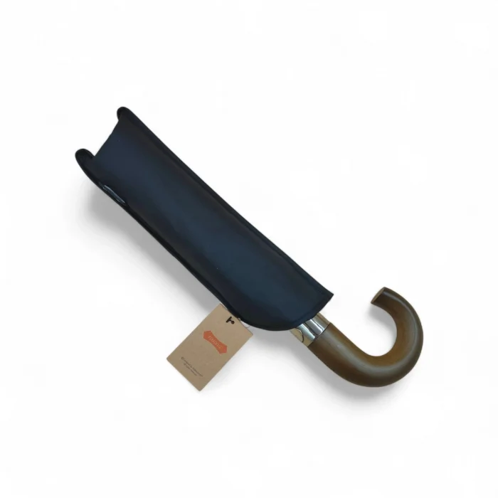 Parachase Ahşap Baston Saplı Tam Otomatik Şemsiye - Fermuarlı Kılıflı