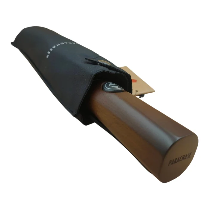 Parachase Ahşap Saplı Devrilme Önleyici 3 Kademeli Otomatik Şemsiye